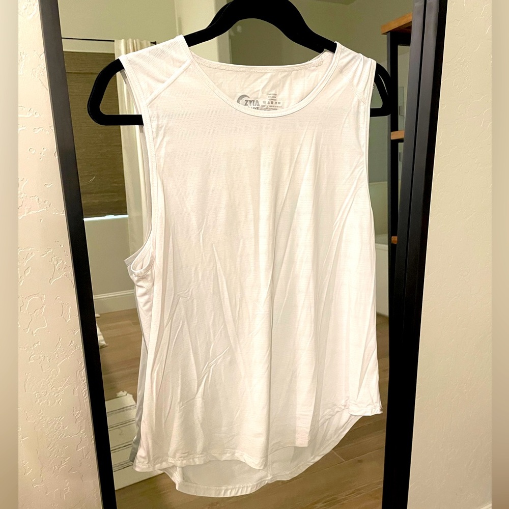 ZYIA white Workout Tank Top